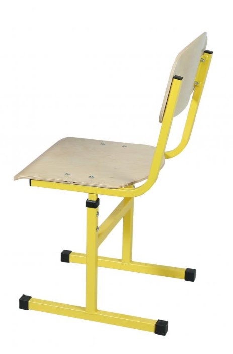 Т-подібний стілець, АНШАР ГРУП (190297), (опція р.г.№3) №4-6, лакове покриття фанери, каркас - міцна квадратна труба